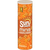 SunChips Minis Harvest Cheddar Flavour Multigrain Snacks, 106 g.