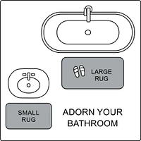 Tapis de bain en polyester gris clair uni 3K Hometrends Tapis bain antidérapant20x32"