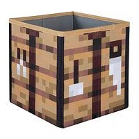 Minecraft Set of 2 Fabric Storage Boxes - Creeper Head/Crate<br>