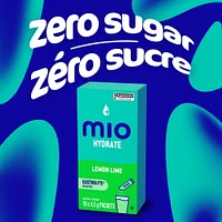 Hydrate Aromatisant D'Eau Liquide Citron Vert Avec Électrolytes 4, 5 G Paquets, 10 Ct Boîte Mio hydrater citron vert 3.8G X 10