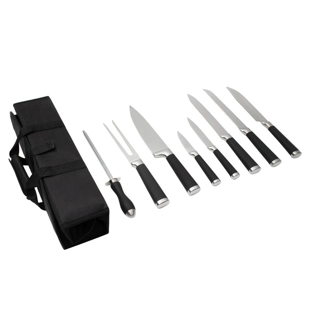 Safdie & Co. Chef'S Knife 9PC Set In Carry Bag