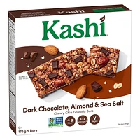 Kashi Chia Granola Bars, Dark Chocolate Almond & Sea Salt, 175g, 5 bars