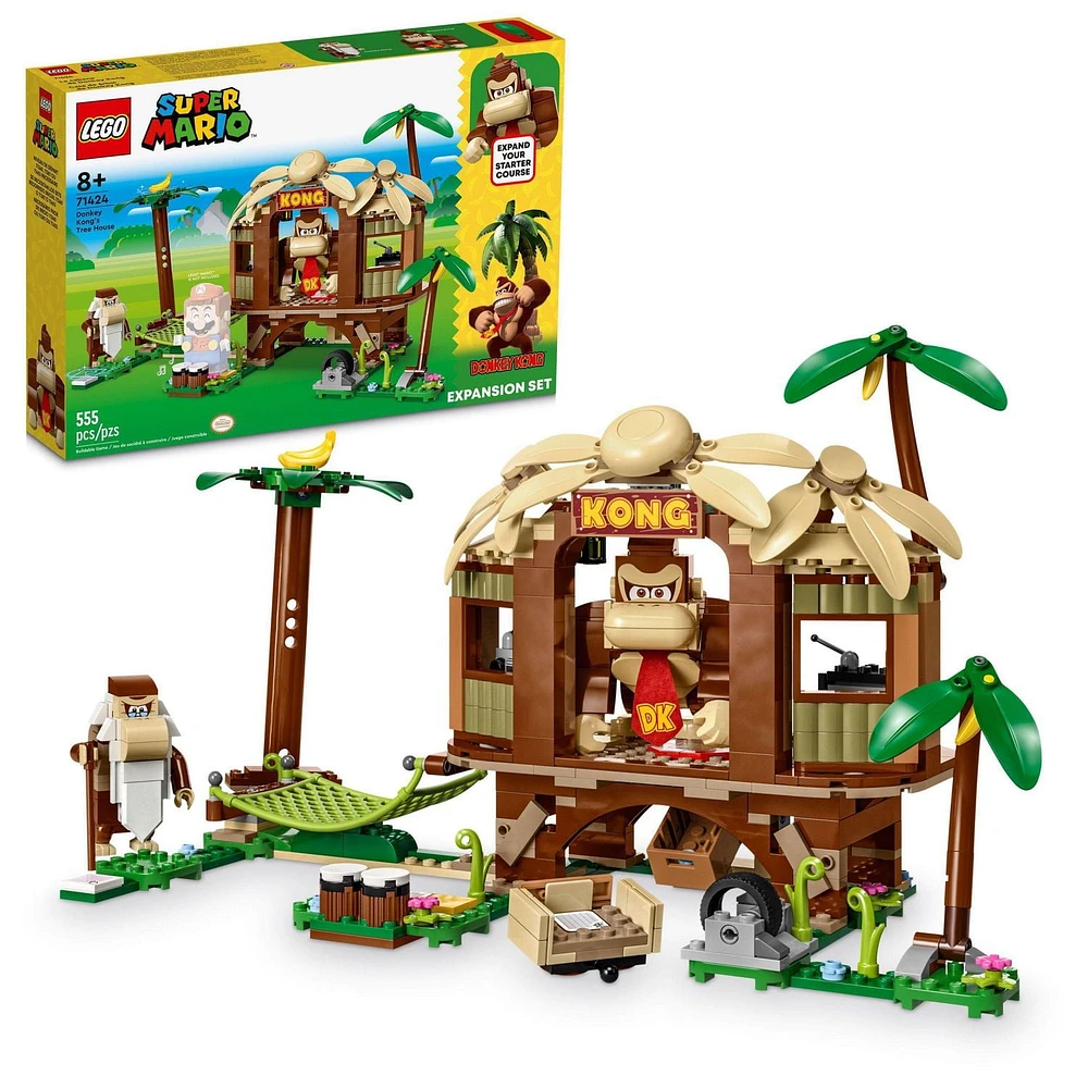 LEGO Super Mario Ensemble d’extension La cabane de Donkey Kong 71424 Ensemble de jeu de construction (555 pièces)