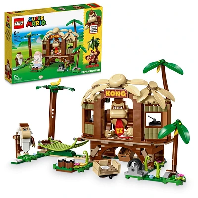 LEGO Super Mario Donkey Kong’s Tree House Expansion Set, Buildable Toy with 2 Collectible Super Mario Figures, Donkey Kong and Cranky Kong, Fun Video Game Toy for Kids Ages 8-10, 71424
