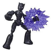 Marvel Avengers Bend and Flex  - Figurine articulée Black Panther de 15 cm flexible, incluant accessoire