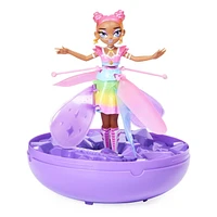 Hatchimals Pixies, Crystal Flyers, Rainbow Glitter Idol, Jouet volant magique avec lumières, Jouets pour filles à partir de 6 ans