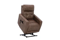 Topline Home Furnishings Fauteuil inclinable à élévation motorisée avec appuie-tête réglable