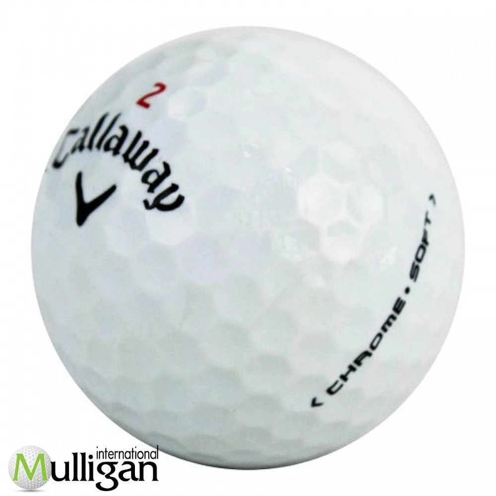 Mulligan - 60 balles de golf récupérées Callaway Chrome Soft 4A, Blanc