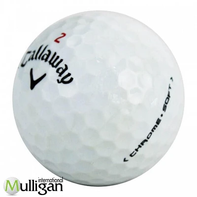 Mulligan - 60 balles de golf récupérées Callaway Chrome Soft 4A, Blanc