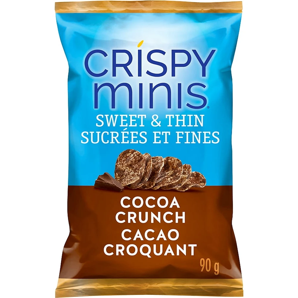 Quaker Crispy Minis Sweet & Thin Cocoa Crunch Flavour, 90g