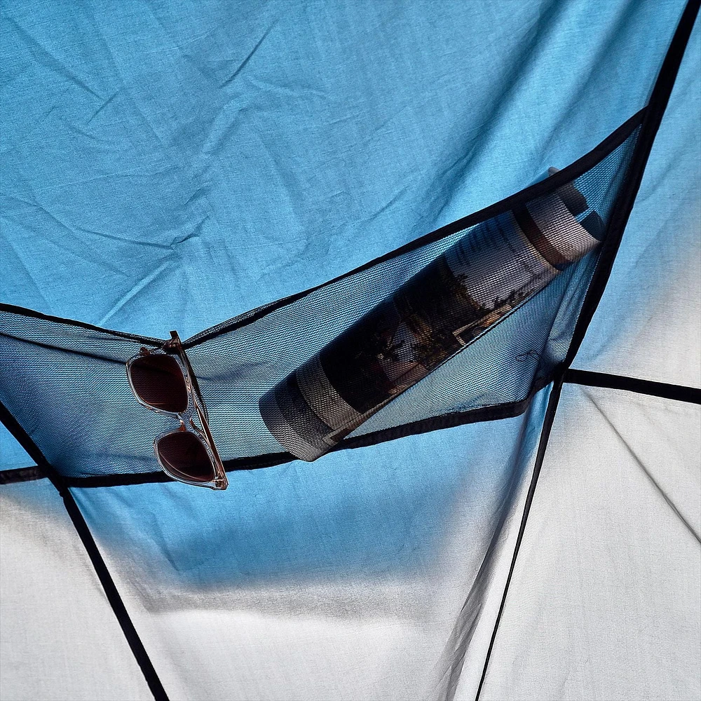 Ozark Trail 8-Person Dome Tent with Fly, Easy Set-Up, Grey/Blue in Colour