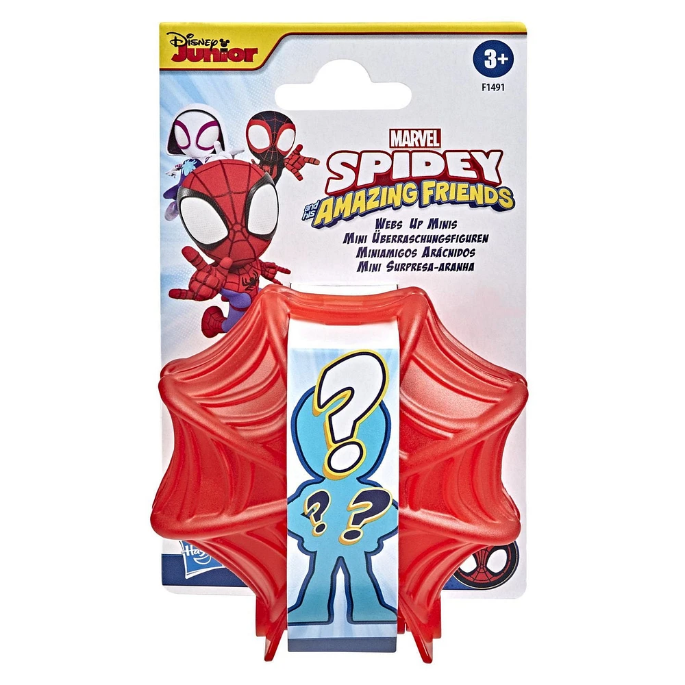 Marvel Spidey and His Amazing Friends - Miniamigos arácnidos - Figura coleccionable de 6 cm en estuche arácnido - A partir de 3 años