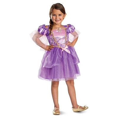 Costume classique de la princesse Disney Rapunzel de l’enfant