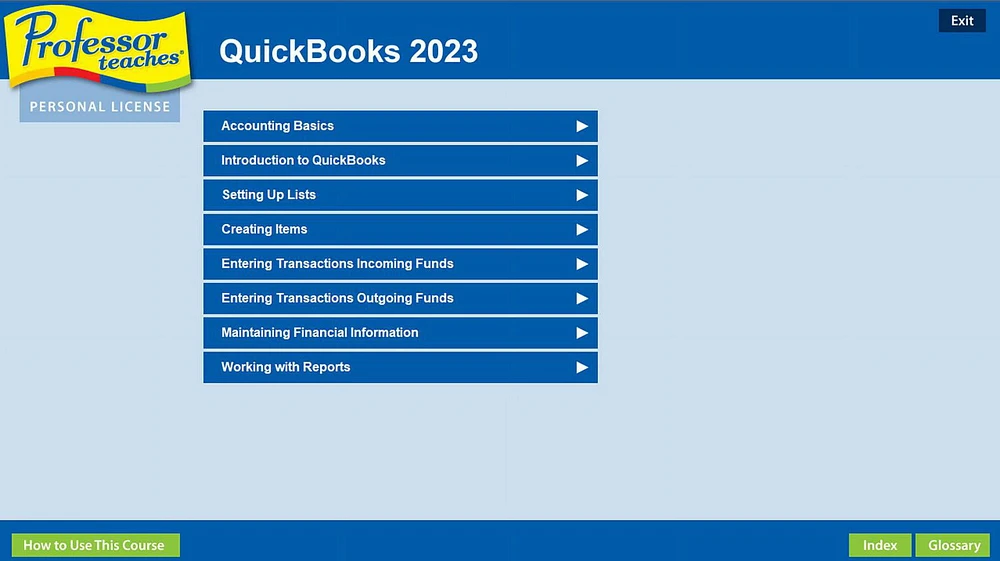 Le Professeur Enseigne l'Ensemble de Didacticiels QuickBooks 2023 [Code Numérique]