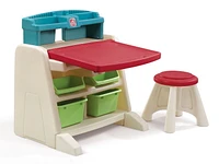 Step2 Flip And Doodle Easel Desk with Stool