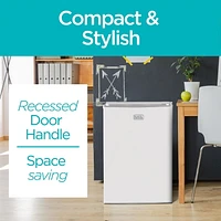 Black + Decker bcrk25w compact Refrigerator Energy Star Single Door mini réfrigérateur avec congélateur 2,5 pieds cubes blanc