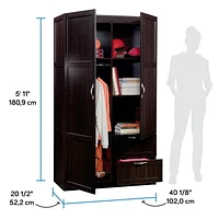 Sauder® Select Meuble de Rangement / Armoire, Finition Merisier Cannelle, 420055