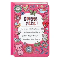 Hallmark Birthday Card for Girls (Doodle Stickers)