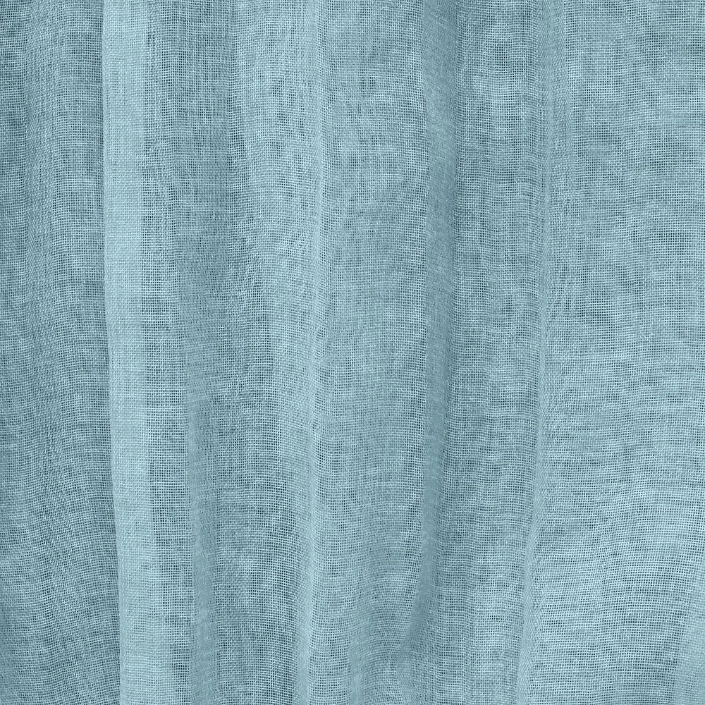 Loft Living Peoria Transparent Double Tetiere panneau de rideau 52 x 108 in Bleu