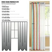 Ensemble de 4 panneaux de rideaux Your Zone, 27,5" x 84