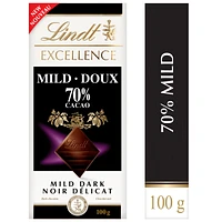 Lindt EXCELLENCE Mild 70% Dark Chocolate Bar, 100g, 100 g