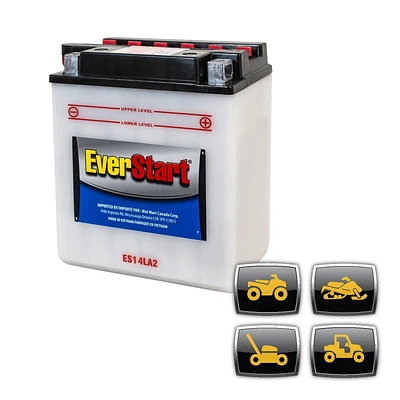 EverStart POWERSPORT ES14LA2, 12 Volt, Power Sports Battery, 190 CCA, Everstart, Power Sports Battery