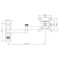 Techly Support mural inclinable/pivotant pour téléviseur LCD/LED de 13" à 30" 3 articulations Inclinaison +/-12° 180° horizontalement VESA jusqu'à 100x100 mm, Noir