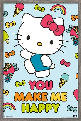 Hello Kitty - Happy Wall Poster