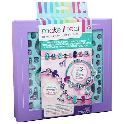 Make it Real Halo Charm Bracelets: True Blue