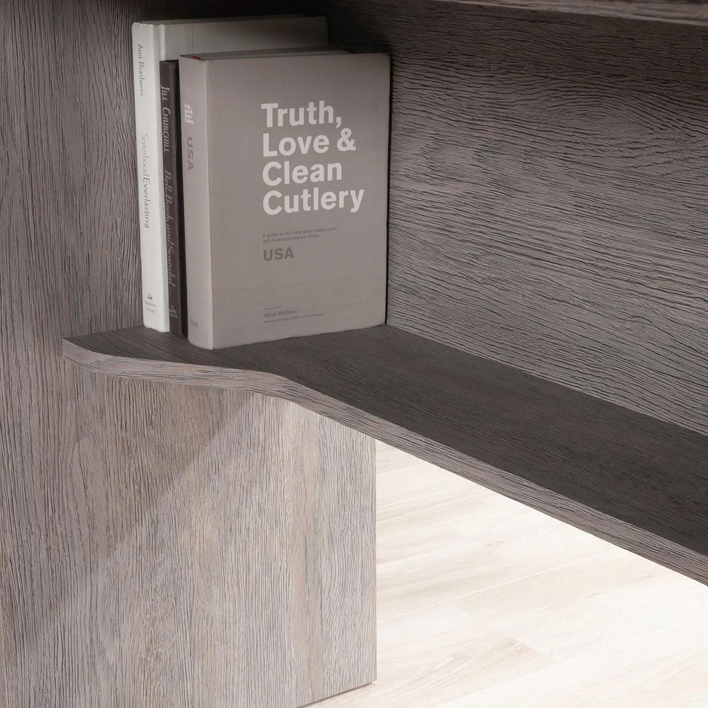 Sauder La Collection East Rock Bureau en L, Finition Ashen Oak, 431764