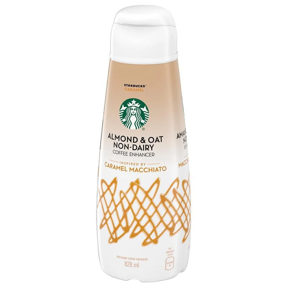 STARBUCKS Almond and Oat Non Dairy Caramel Macchiato Coffee Enhancer 828 ml, 828ml