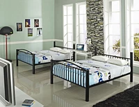 Conrad Full over Full Metal Bunkbed, Black