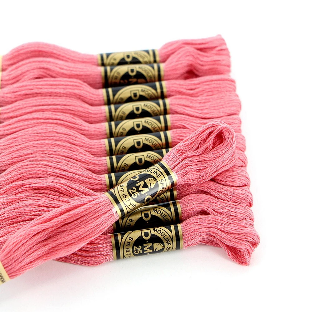 DMC Cotton 6 Strand Floss 8m - Pink, 6 Strand
