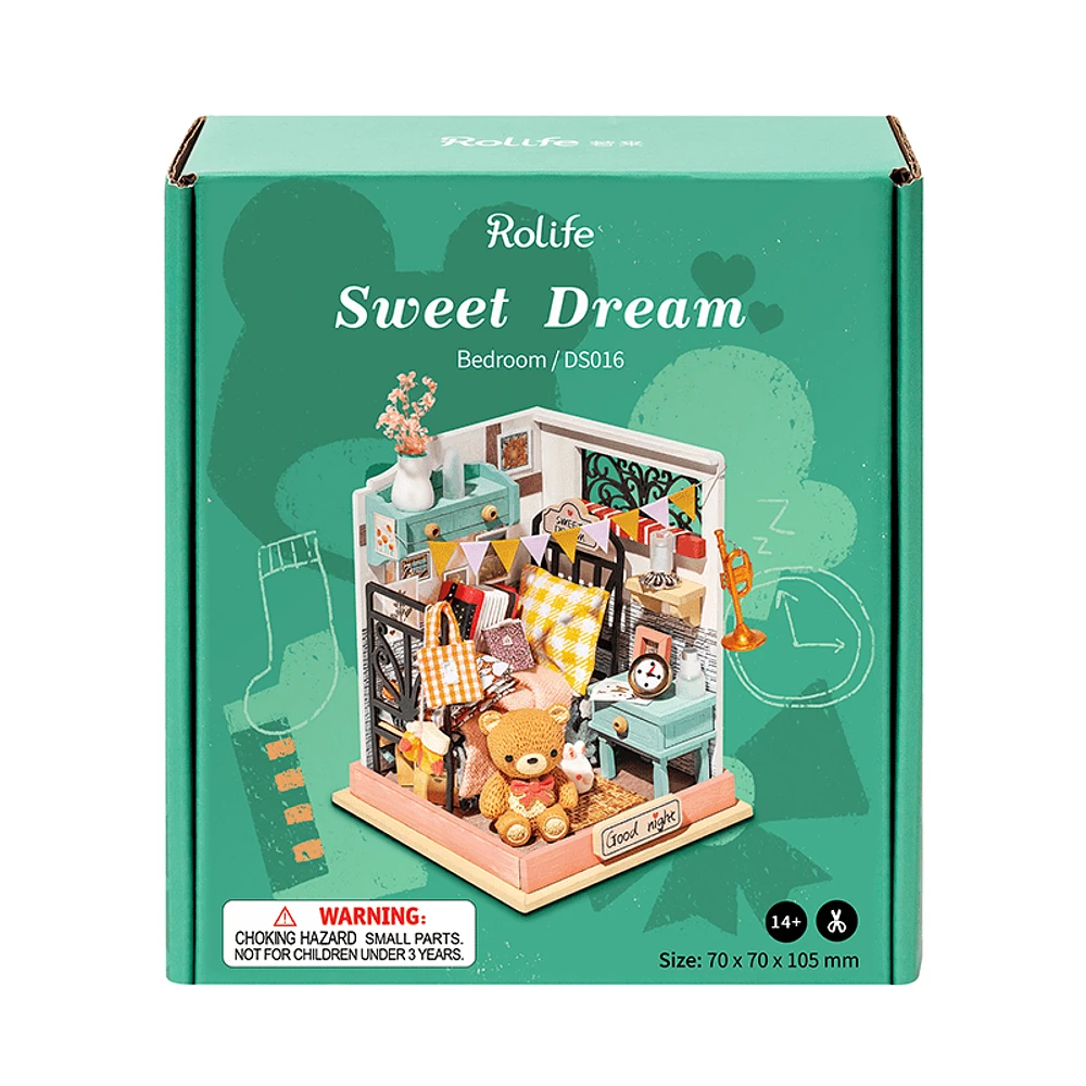 Rolife 3D Wooden Puzzles DS016 Sweet Dream – Bedroom DIY Miniature House