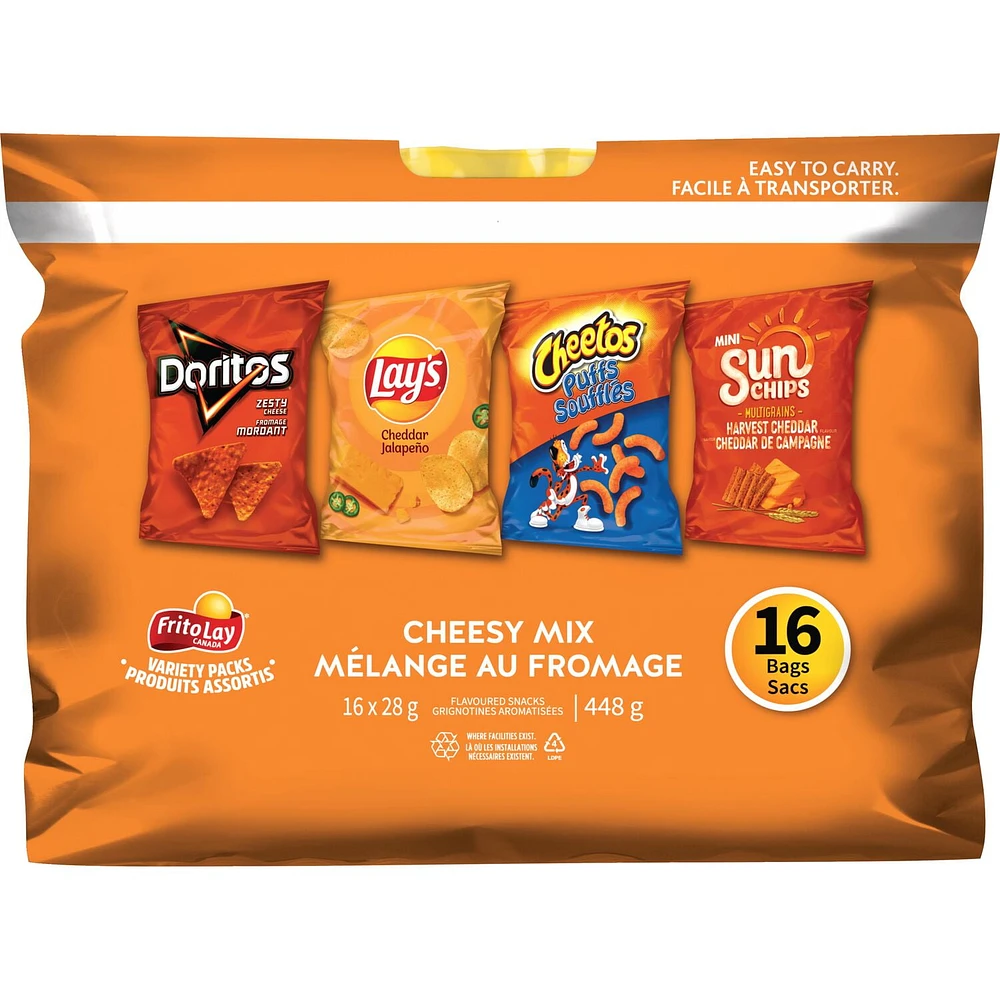 FRITOLAY CHEESY MIX, 448GM