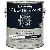 Rust-Oleum Colour Spark™ Paint + Primer, Interior Eggshell, Clay Mask Green 3.78 L