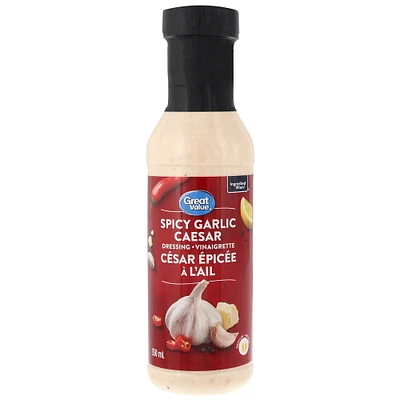 Great Value Spicy Garlic Caesar Dressing, 350 mL