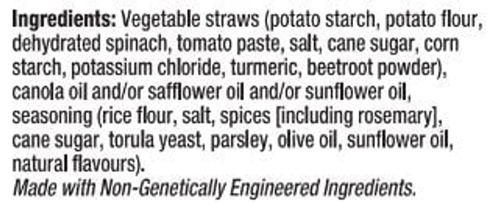 Sensible Portions Garden Veggie Straws Rosemary & Olive Oil, 120 g , Veggies Straws