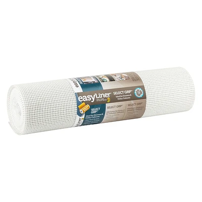 Revêtement pour étagères Select Grip de marque Easy Liner, Blanc, 50,8 cm x 7,3 m (20 po x 24 pi) Plusieurs tailles disponibles
