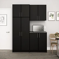 Prepac Black Elite Storage Cabinet Set F - 4 pc