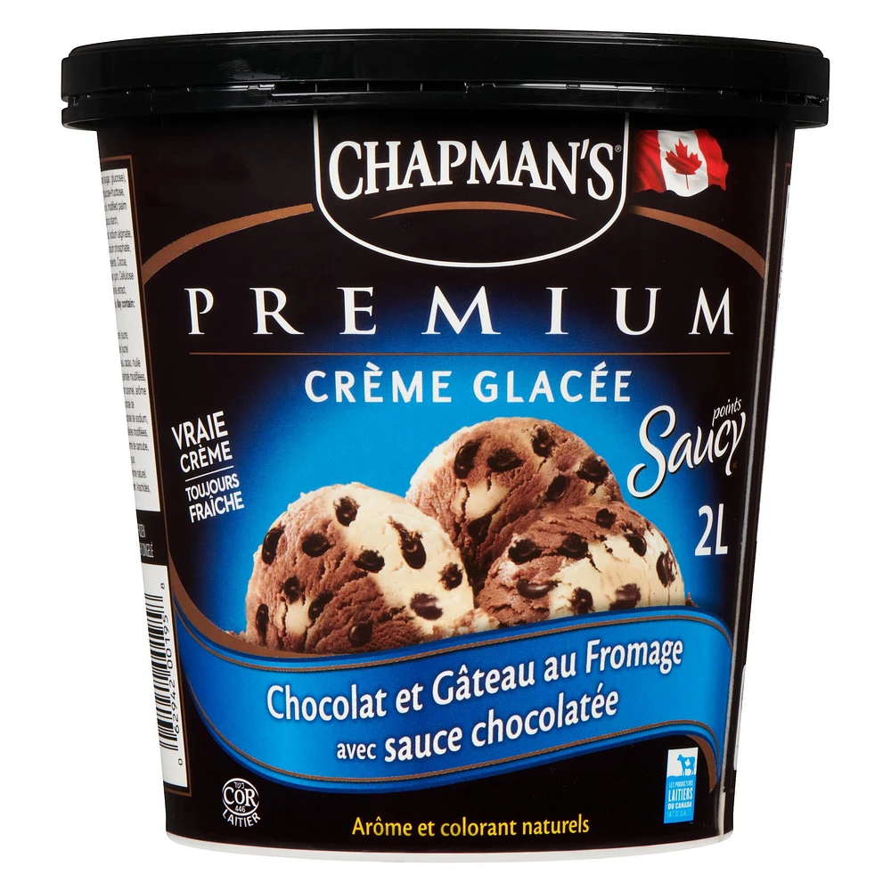 Chapman's Premium Chocolate & Cheesecake with Chocolate Saucy Spots Cream