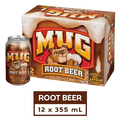 MUG Root Beer, 355 mL Cans, 12 Pack, 12x355mL