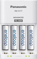 Panasonic Eneloop Cell Battery Charger with eneloop AAA New 2100 Cycle Rechargeable Batteries (Pack of 4)