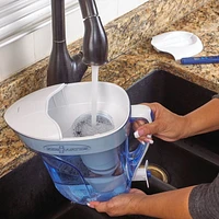 Système de filtration de versement en pichet ZeroWater à 12 tasses avec Indicateur électronique TDS gratuit