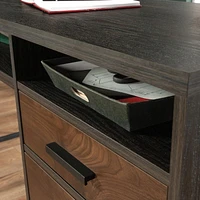 Sauder La Collection Canton Lane Bureau en L, Finition Brew Oak, 431209