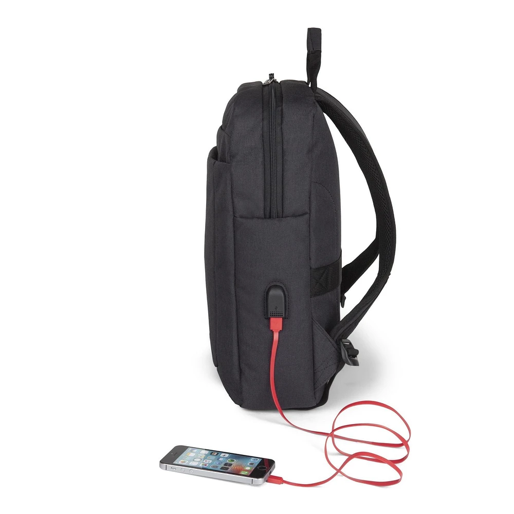 Swiss Mobility - Cadence - 15.6 IN Computer Backpack With USB Port