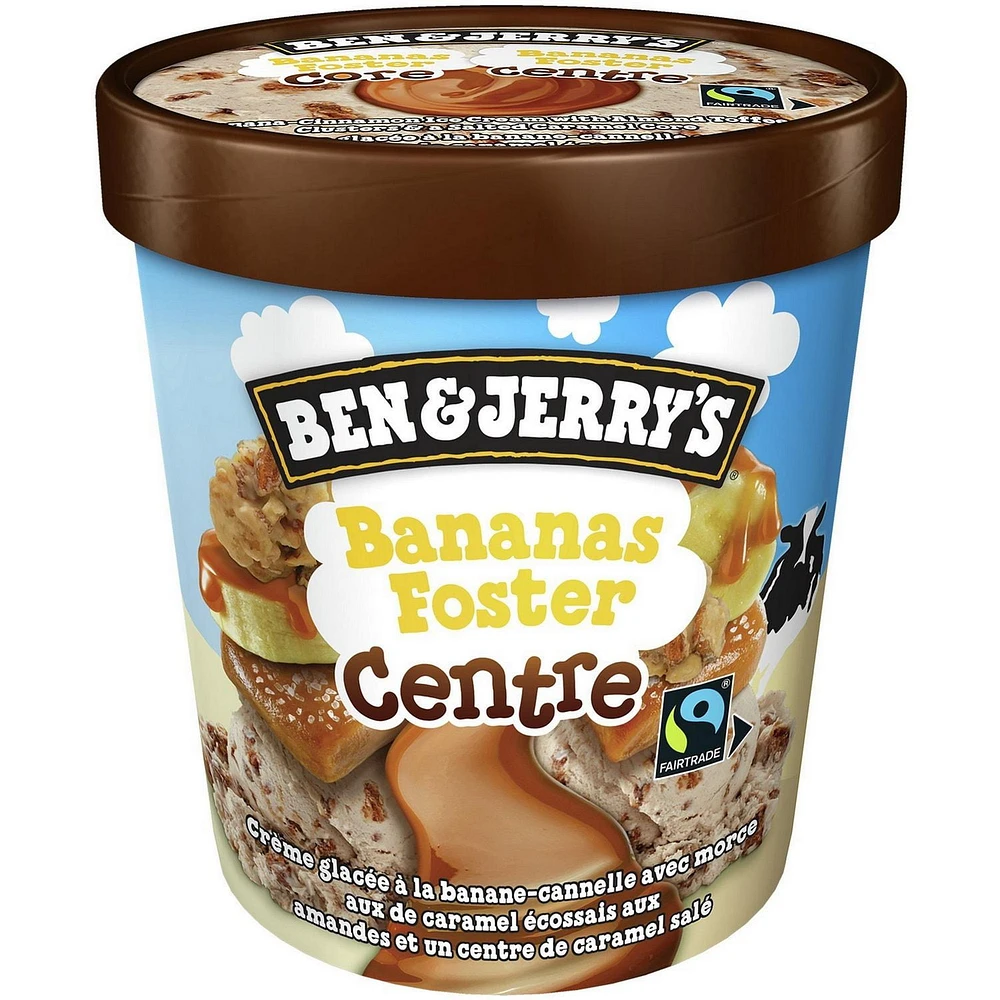 Ben & Jerry's Bananas Foster Core Ice Cream, 473ml
