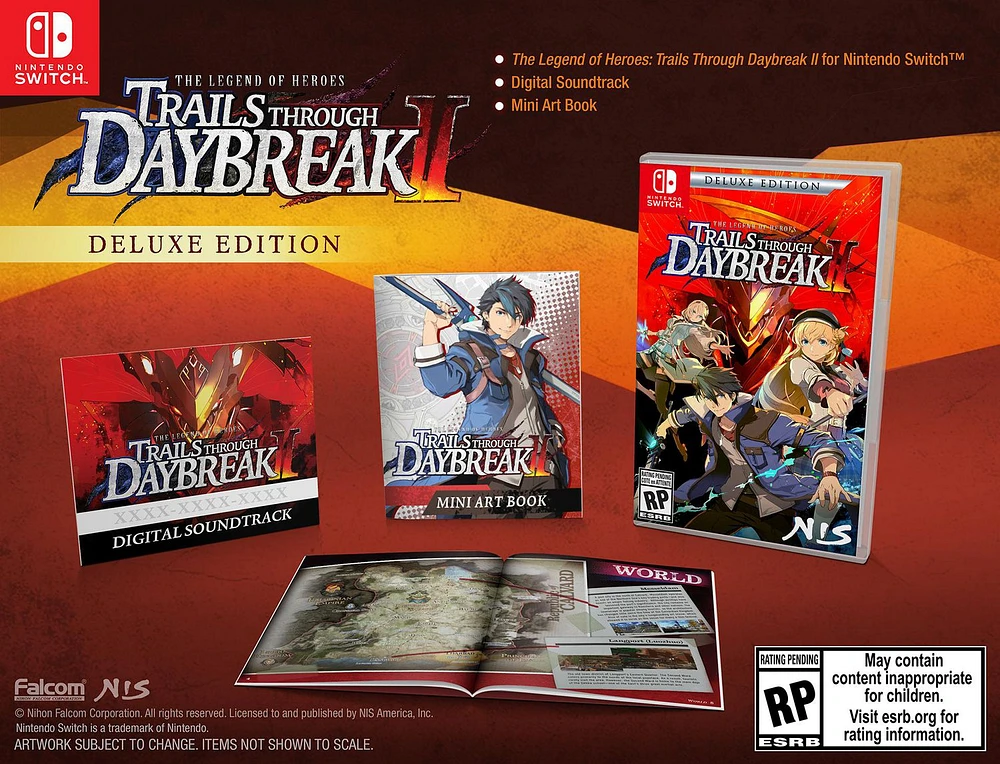 THE LEGEND OF HEROES TRAILS THROUGH DAYBREAK II DELUXE EDITION SWITCH