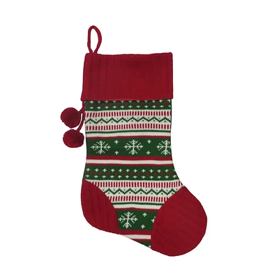 Holiday Time Snowflake design Stockings