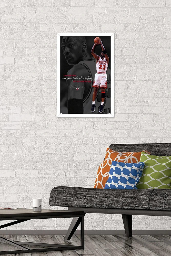 Michael Jordan - Can't Accept Not Trying Wall Poster